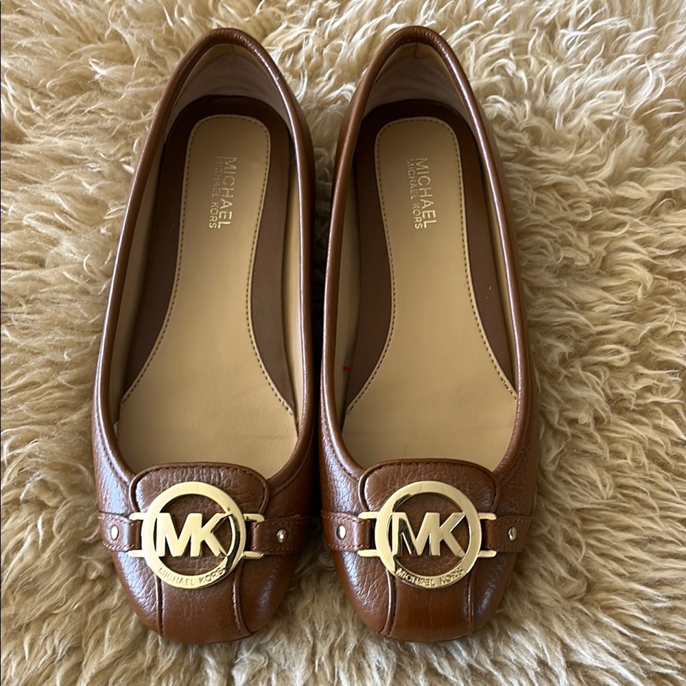 Michael Kors Brown Ballet Flats